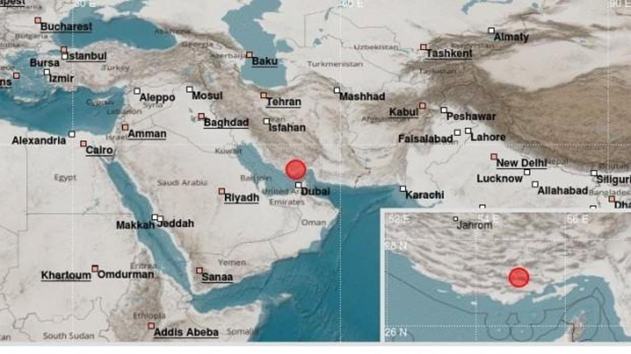 İran'da şiddetli deprem! BAE'de de hissedildi