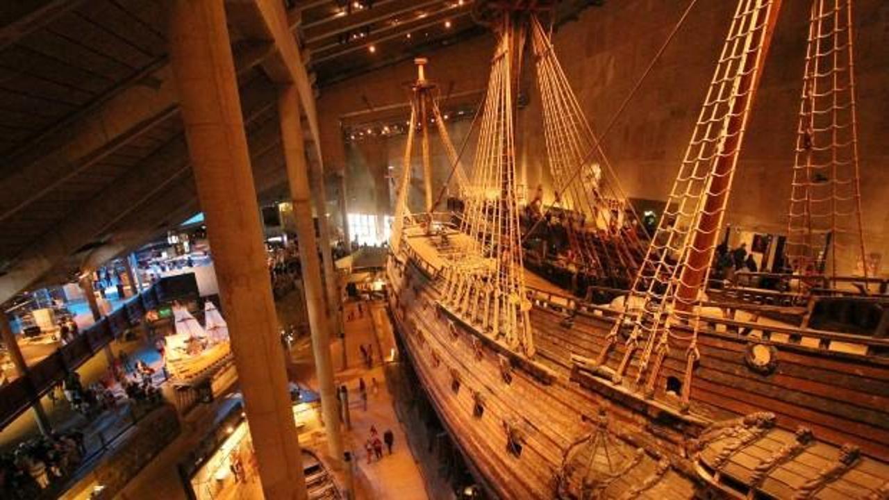 1628 yılında batan 333 yıl sonra kurtarılan gemi Stockholm Vasa Müzesi