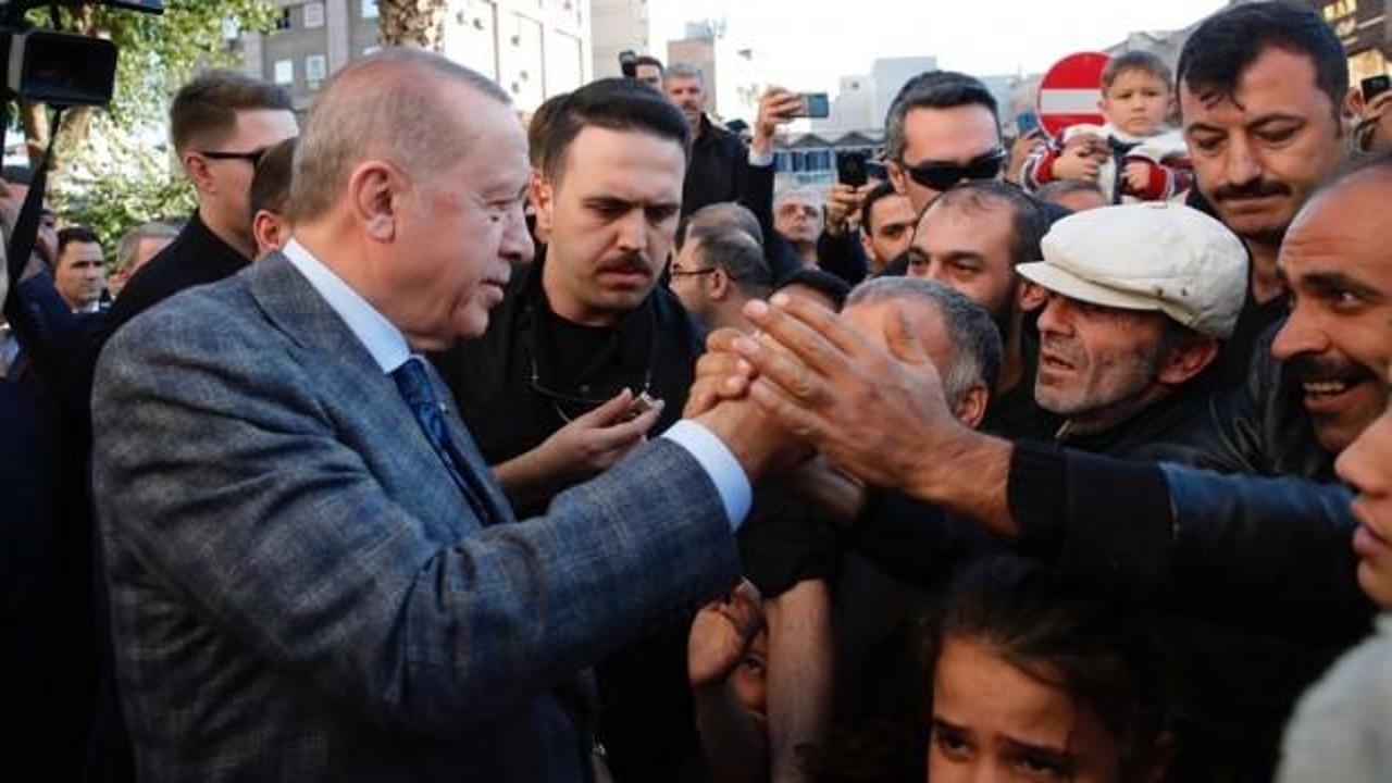 Başkan Erdoğan sınırda vatandaşlarla buluştu