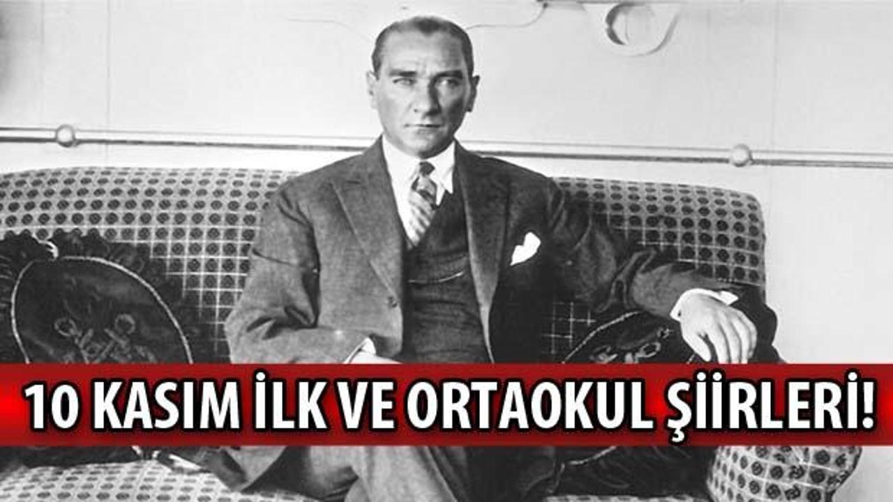 10 Kasım şiirleri! 2020 Atatürk'ü Anma Günü 10 Kasım ilk ve ortaokul uzun kısa şiirler