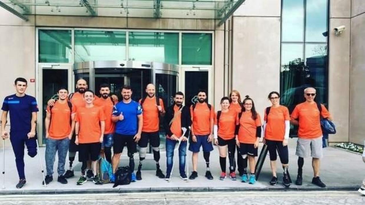 Bacaklarını kaybetti, azmini kaybetmedi