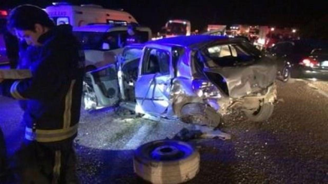 Bursa'da zincirleme trafik kazası! 1 ölü, 5 yaralı