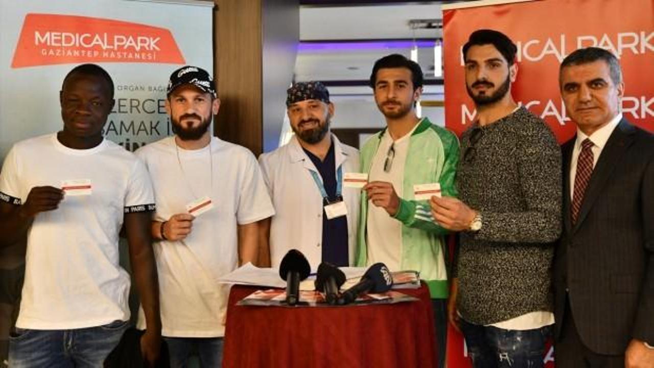 Gaziantep FK'li futbolculardan organ bağışı