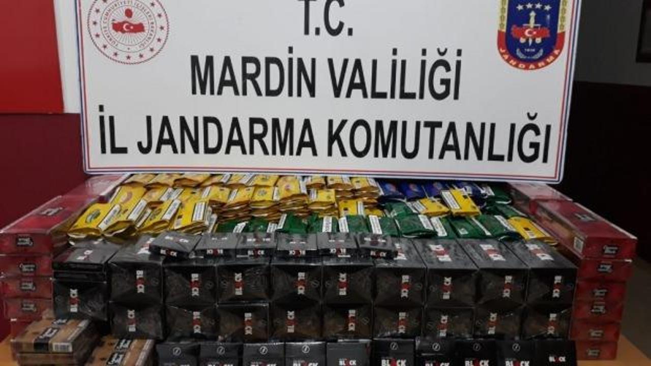 Mardin’de yolcu otobüsünde kaçak tütün ürünü ele geçirildi