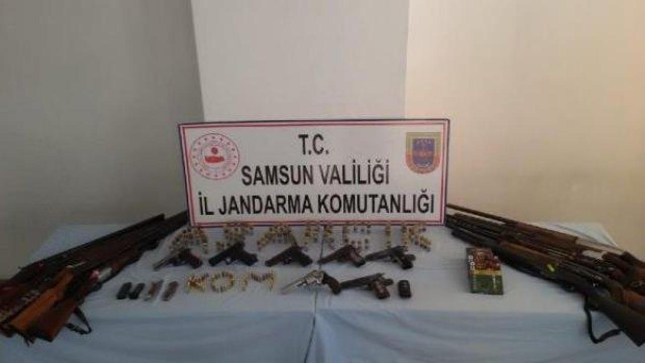 Samsun'da silah kaçakçılığı operasyonu: 6 gözaltı