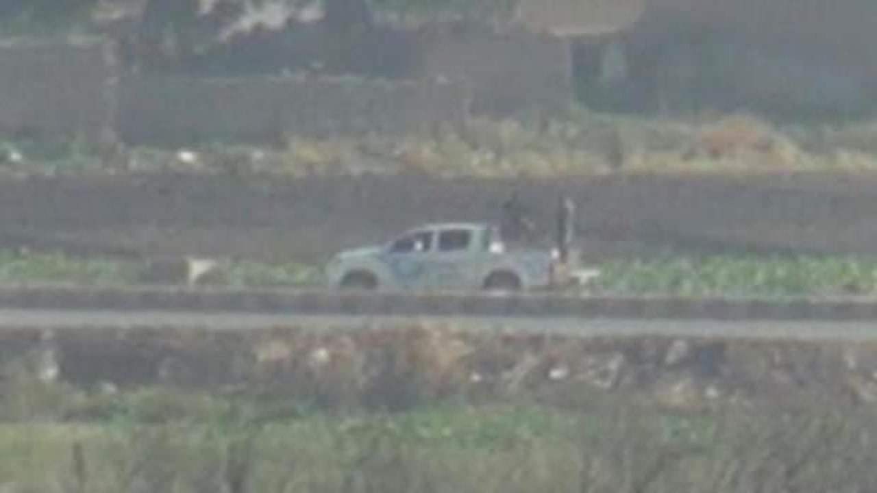YPG'li teröristlerin Kamışlı'daki konvoyu görüntülendi