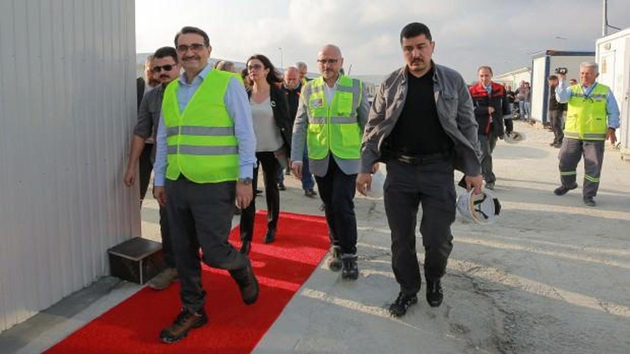 Enerji Bakanı Dönmez Türk Akım alım terminalini ziyaret etti