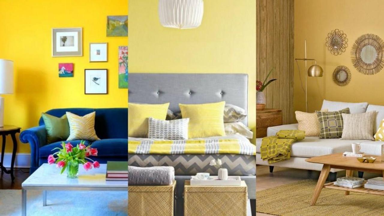 Sarı renk ile yapılabilecek ev dekorasyonu önerileri