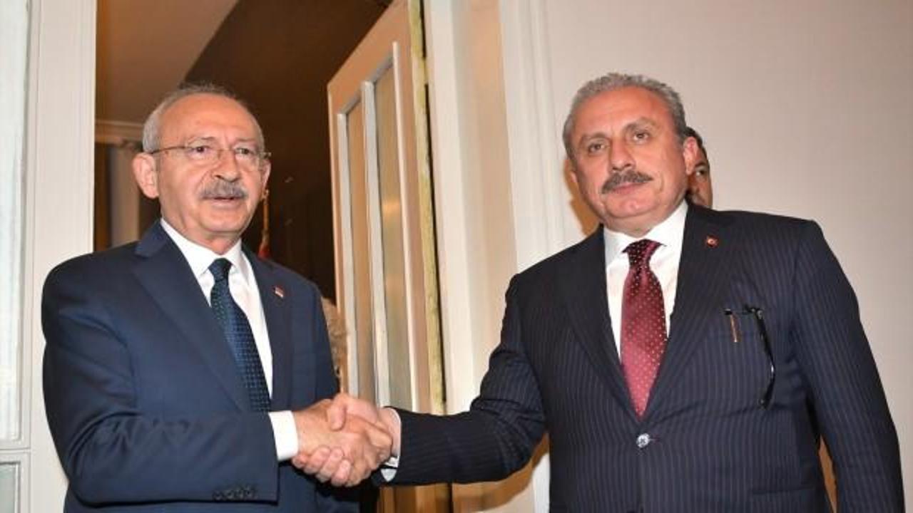 TBMM Başkanı Şentop, CHP Genel Başkanı Kılıçdaroğlu'nu ziyaret etti 