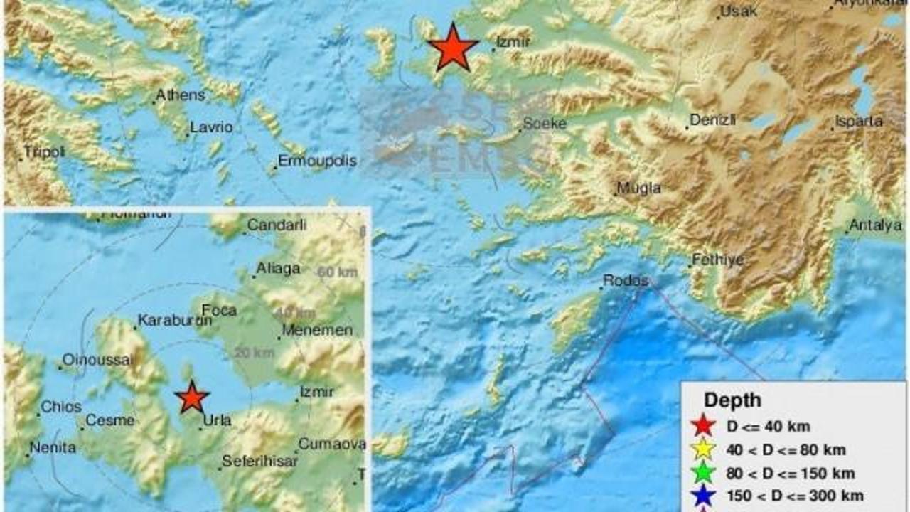 EMSC son dakika duyurdu! İzmir'de deprem