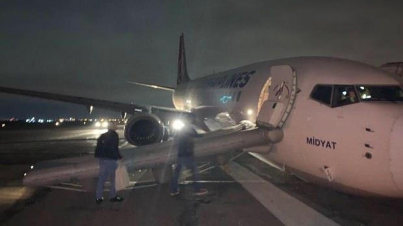 THY'nin uçağı Odessa Havalimanı'nda pist dışına çıktı
