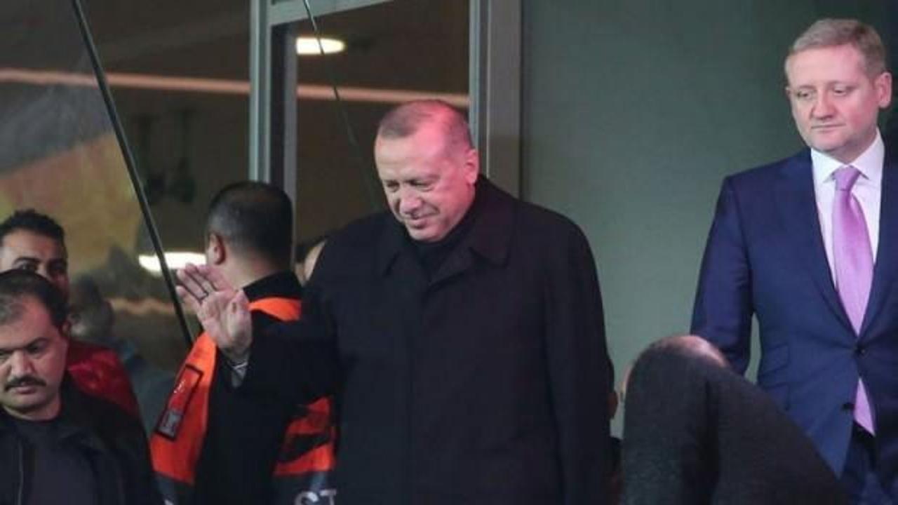 Cumhurbaşkanı Erdoğan, Başakşehir - Roma maçını izledi