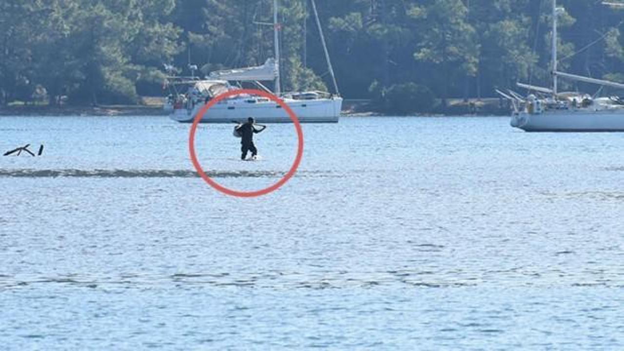 Marmaris'te korkutan g&ouml;r&uuml;nt&uuml;!