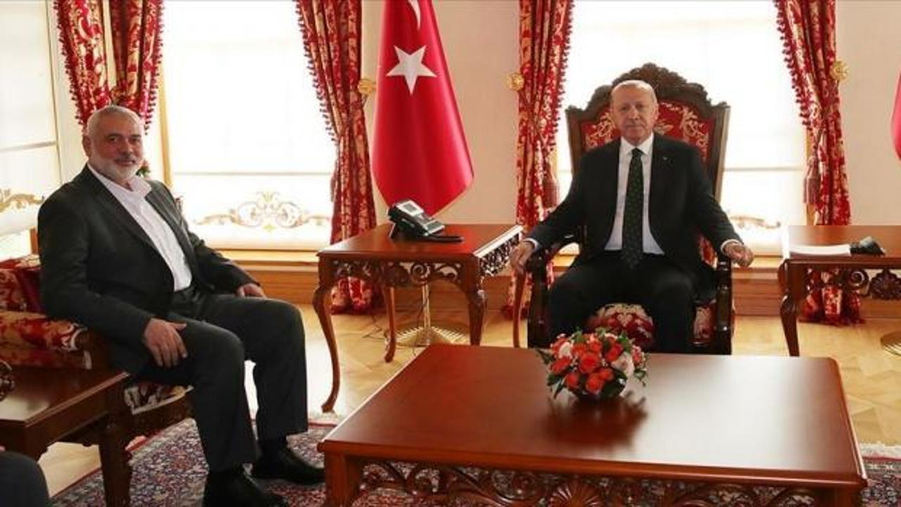 Cumhurbaşkanı Erdoğan, İsmail Heniyye'yi kabul etti