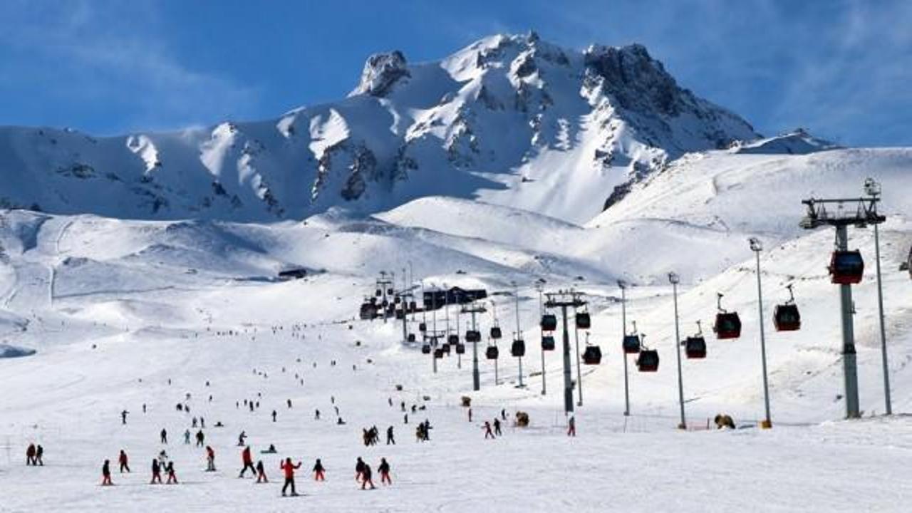 Erciyes’te kayak sezonu açıldı