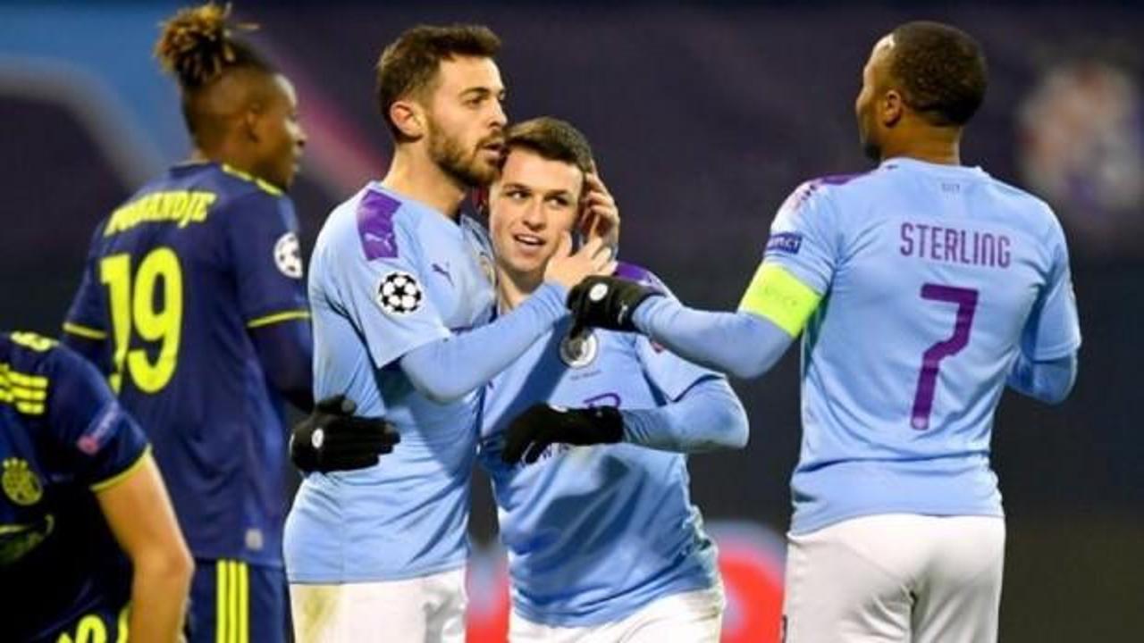 Manchester City Dinamo Zagreb'in hayallerini yıktı