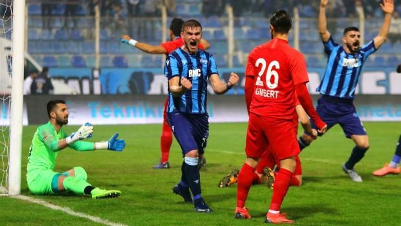 6 gollü 2 kırmızı kartlı maçta zafer Adana Demir'in!