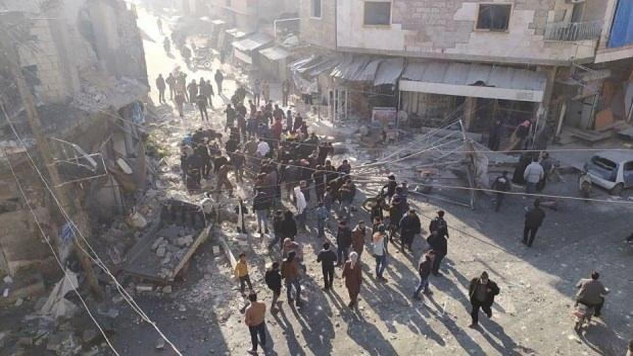 Rejim uçakları Serakib'de sivilleri hedef aldı: Çok sayıda ölü ve yaralı var