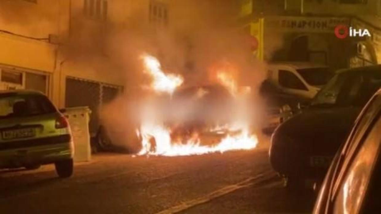 Selanik'te Türk diplomatın aracına saldırı! Ateşe verdiler
