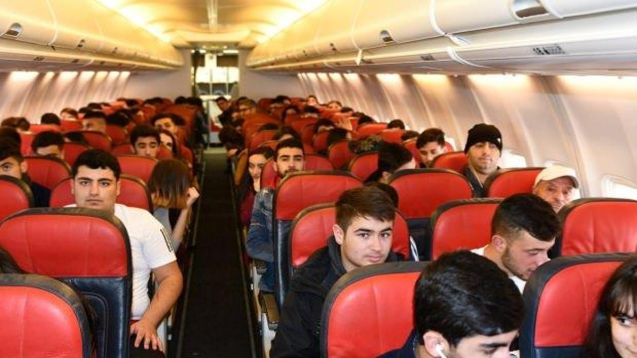 Tuncelili 2 bin 119 öğrenci uçakla Türkiye'yi gezdi