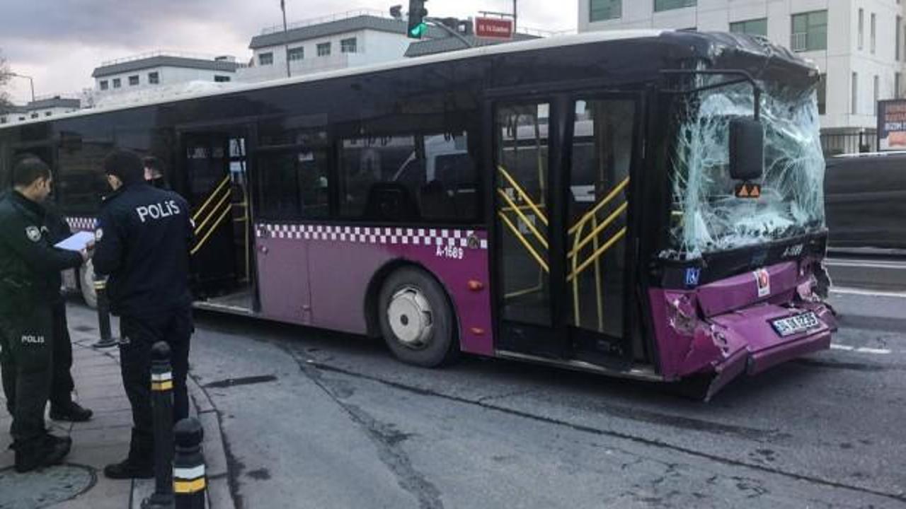 Zeytinburnu'nda otobüs kazası!