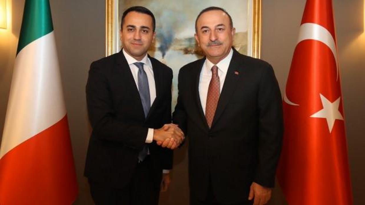 Çavuşoğlu ile Di Maio 'Libya'yı görüştü 