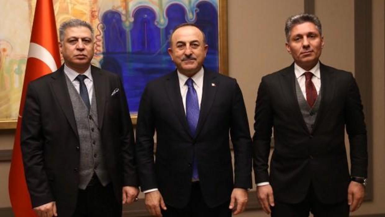 Bakan Çavuşoğlu Türkmen lider Salihi ile görüştü