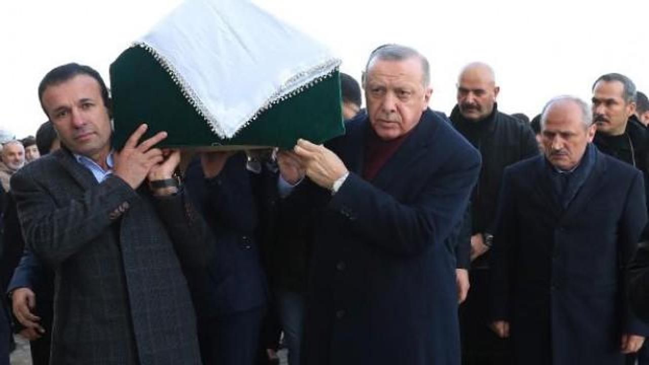 Cumhurbaşkanı Erdoğan cenaze namazına katıldı