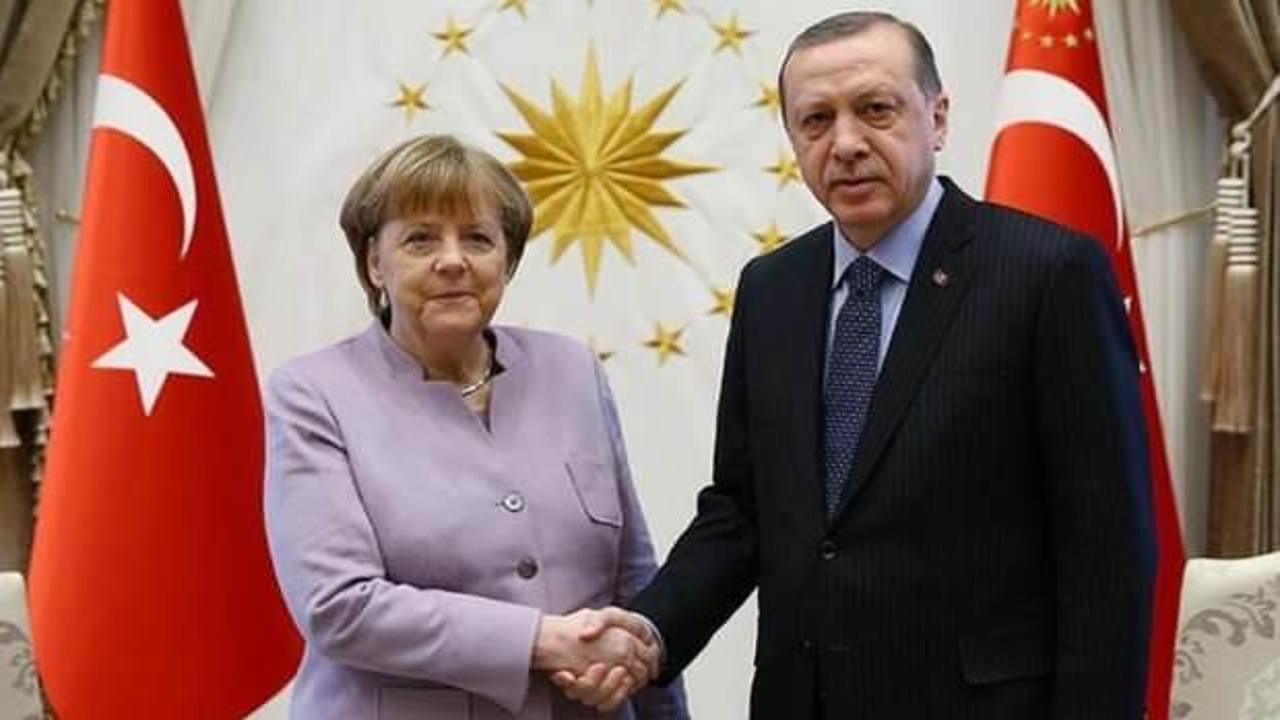 Erdoğan ile Merkel arasında önemli görüşme