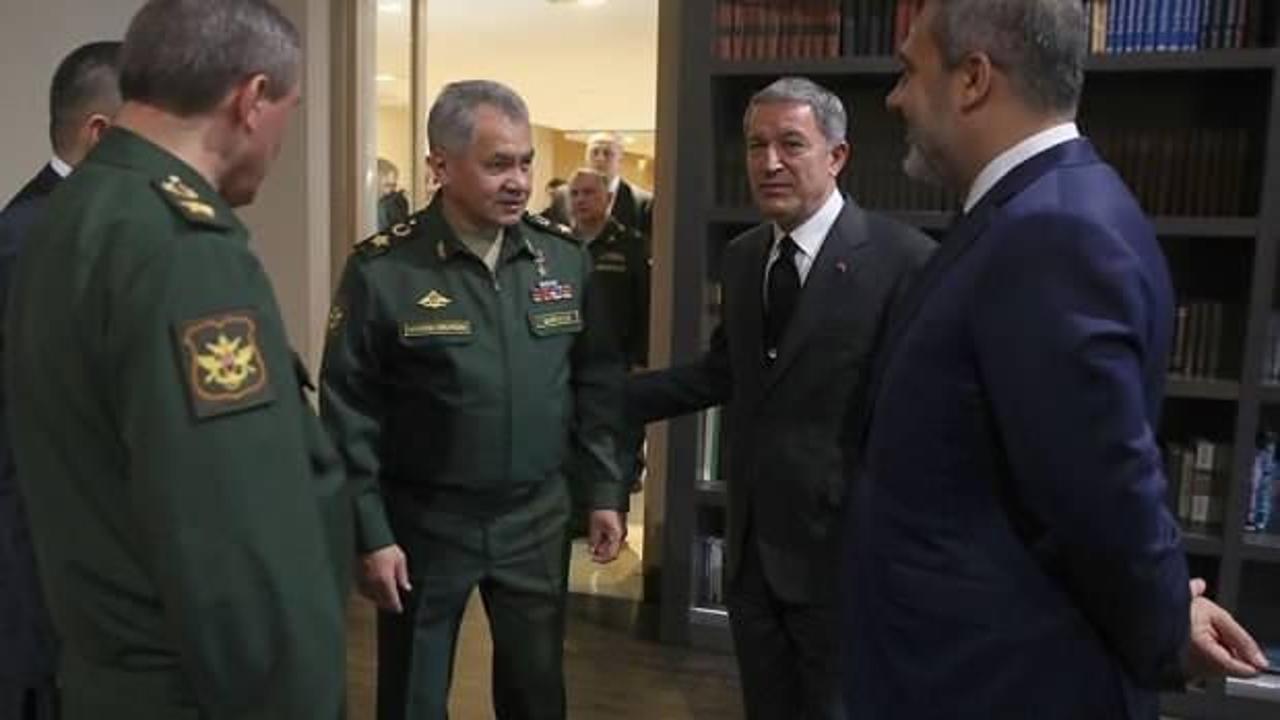 Hakan Fidan, Rus Savunma Bakanı Şoygu ile görüştü