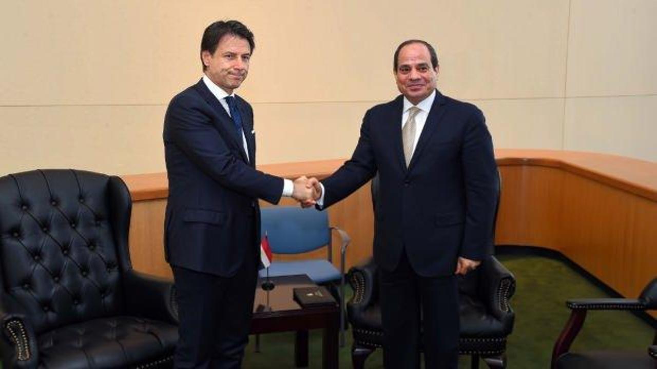 Conte ile Sisi Libya'yı görüştü