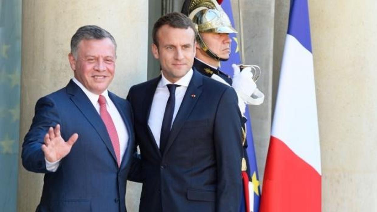 Ürdün Kralı ve Macron, Suriye ve Irak'ı görüştü