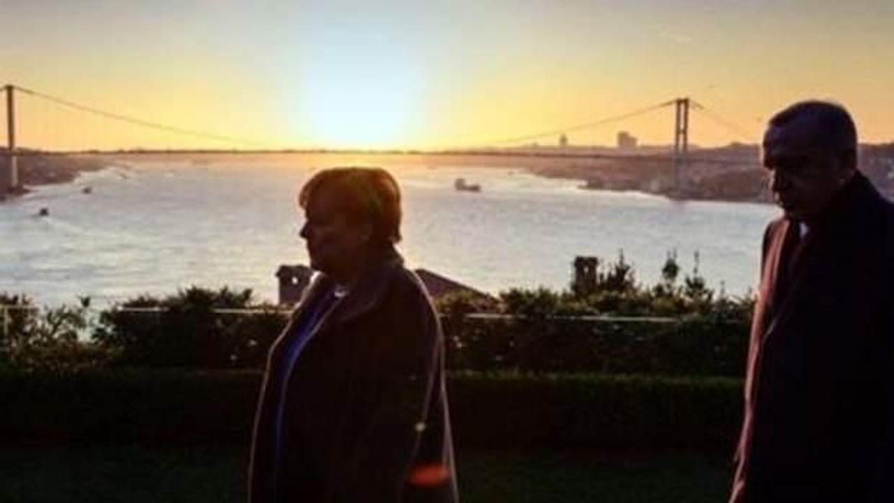 Merkel'den İstanbul paylaşımı!