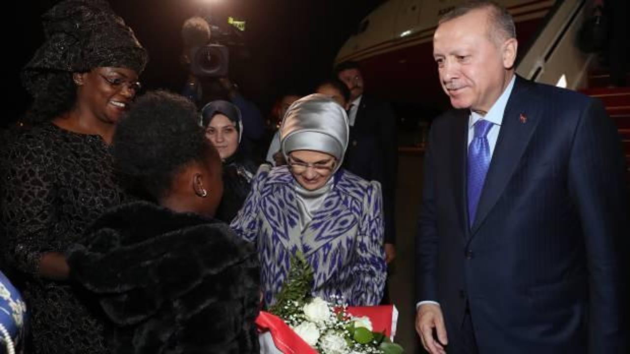 Cumhurbaşkanı Erdoğan, Senegal'e geldi
