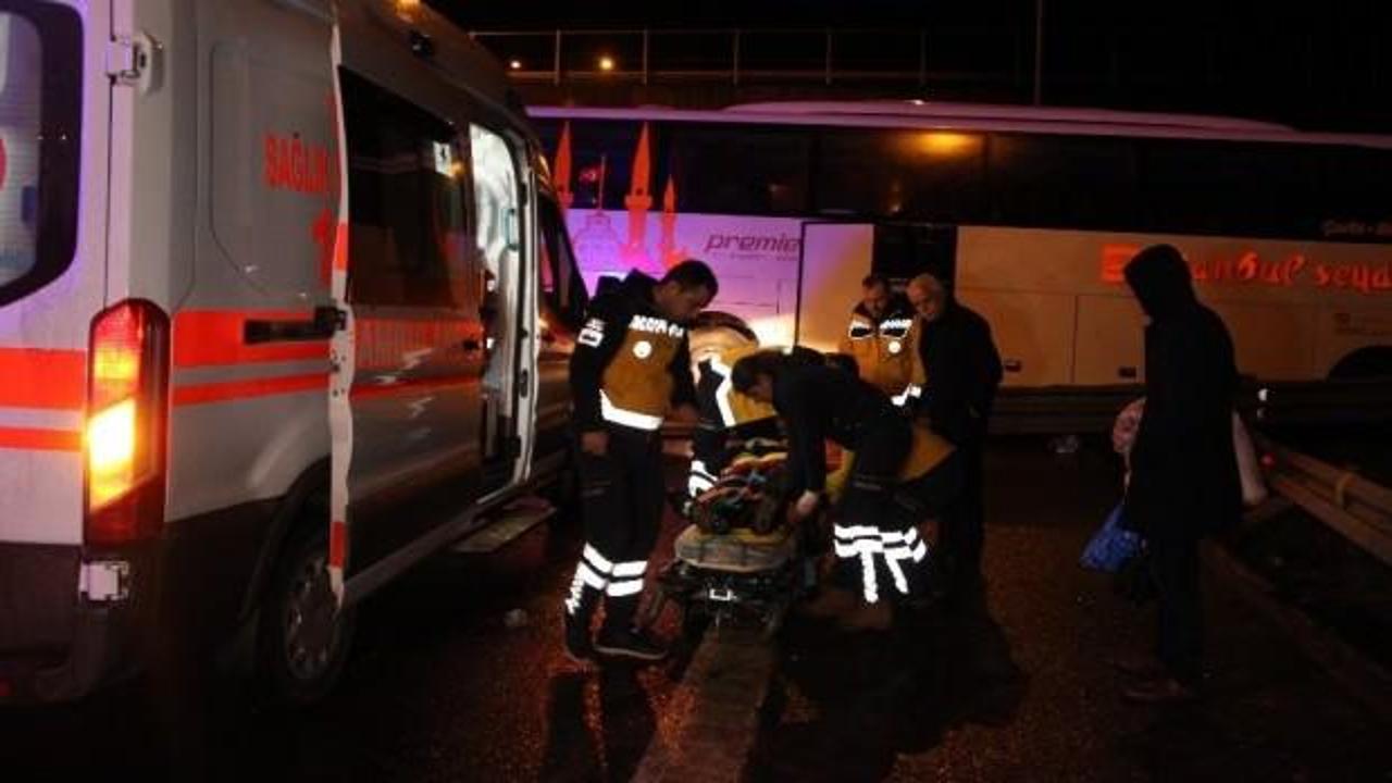 Düzce'de yolcu otobüsü kaza yaptı: Yaralılar var
