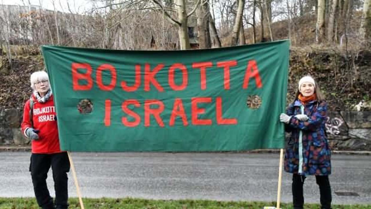 İsveç'te ABD'nin söz Orta Doğu barış planına protesto gösterisi