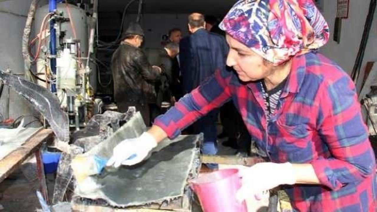 Burdur'da Polyester ustası Fadime
