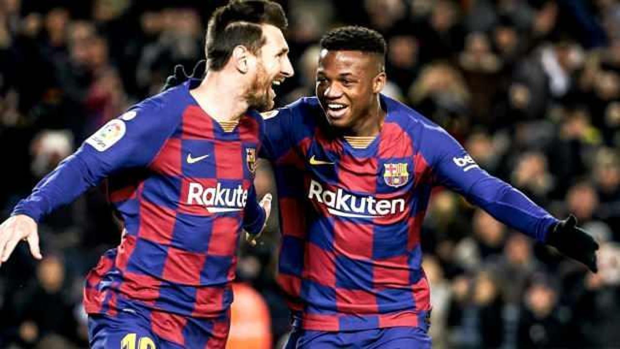 Barcelona üç puanı genç yıldızı Fati'nin golleriyle aldı