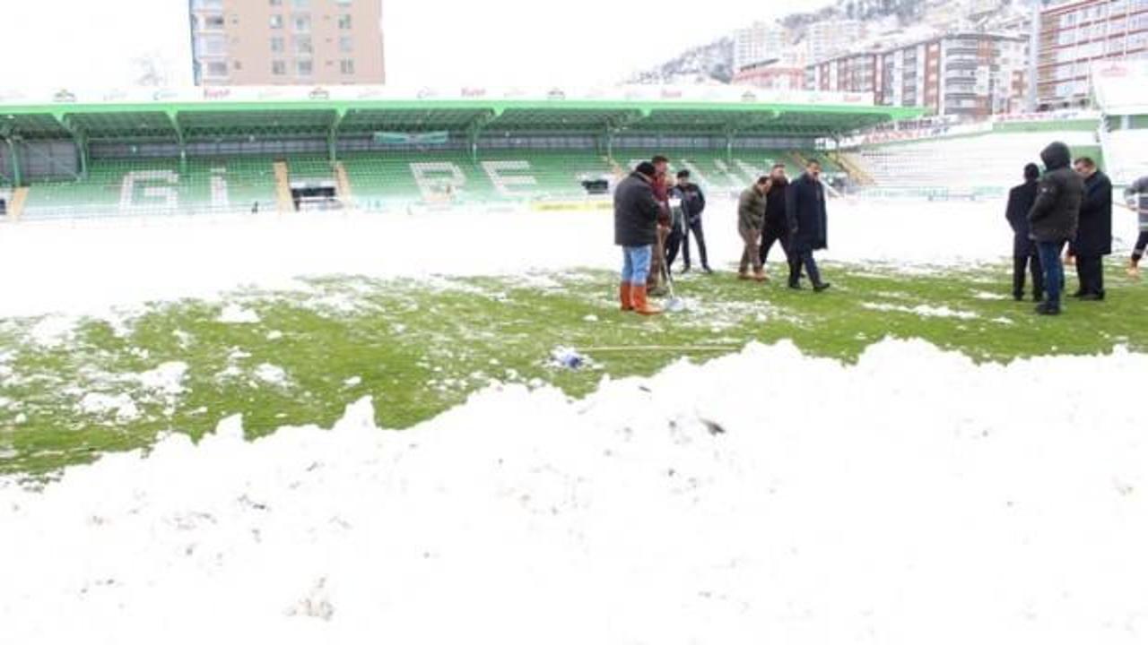 Giresunspor-İstanbulspor maçı ertelendi