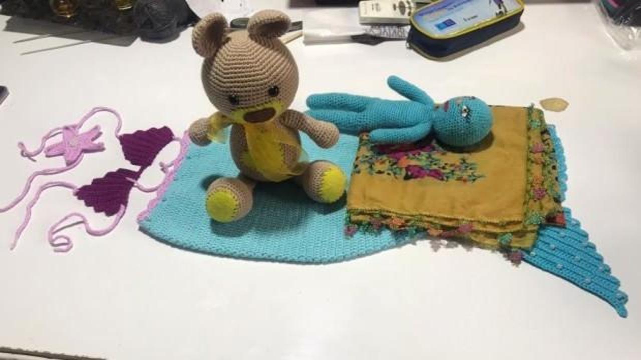 Mardinli kadınlar yerli amigurumi oyuncakları yapıyor
