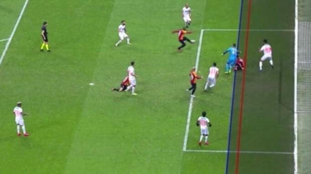 Galatasaray'ın golü ofsayta takıldı, Fatih Terim çıldırdı