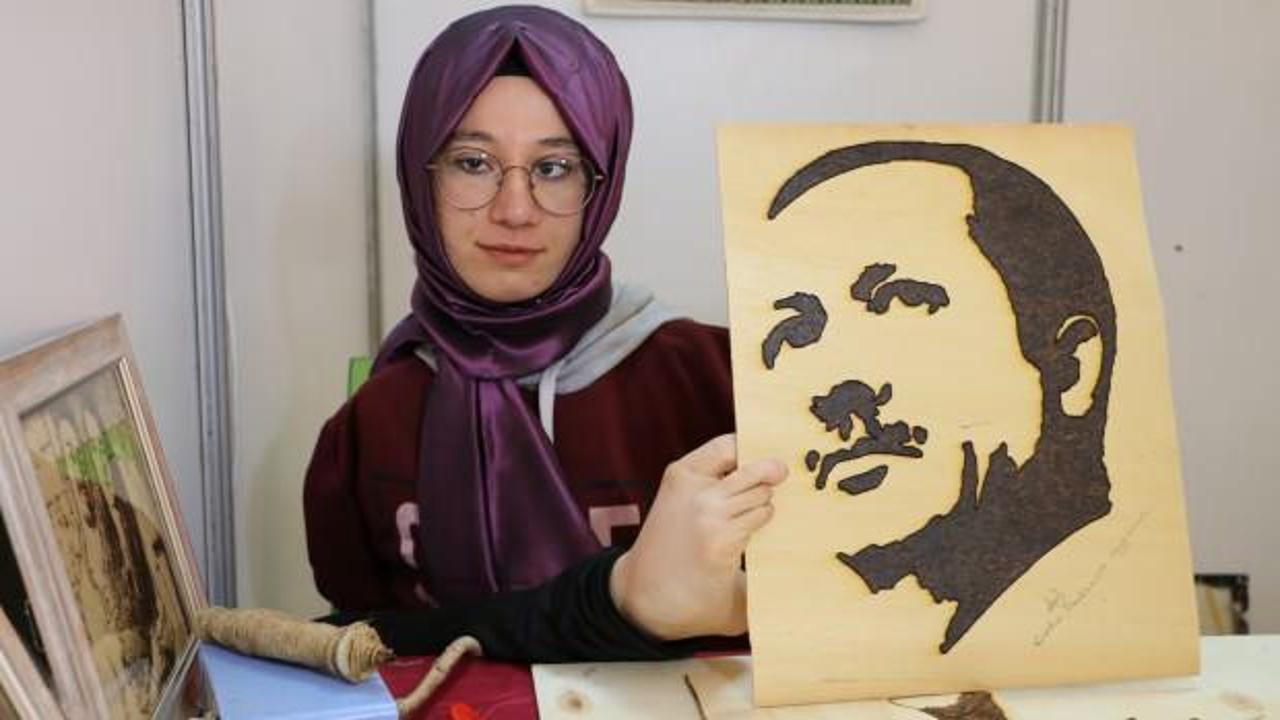 Doğuştan kolları yok! C.Başkanı Erdoğan'a hediye etmek istiyor