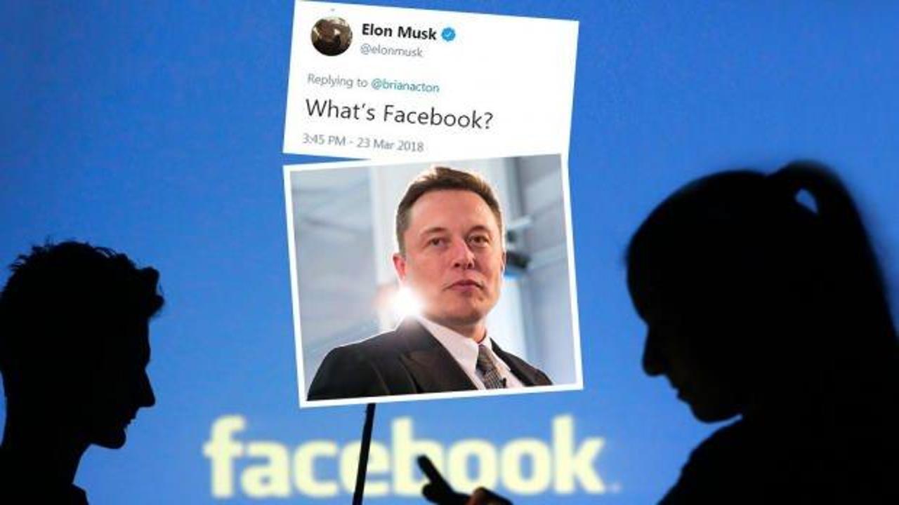 Elon Musk'tan Zuckerberg'e darbe: Facebook'u silin