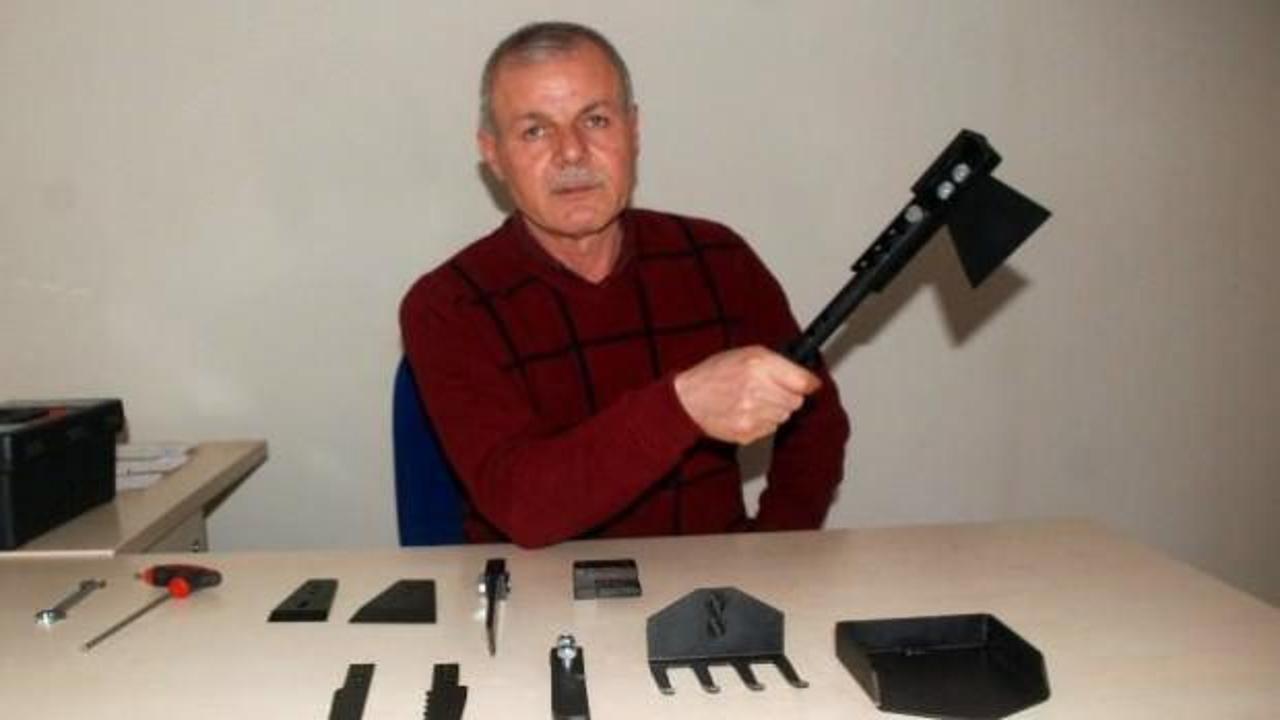 Emekli oldu, hayalindeki el aletini yapmak için 100 bin lira harcadı