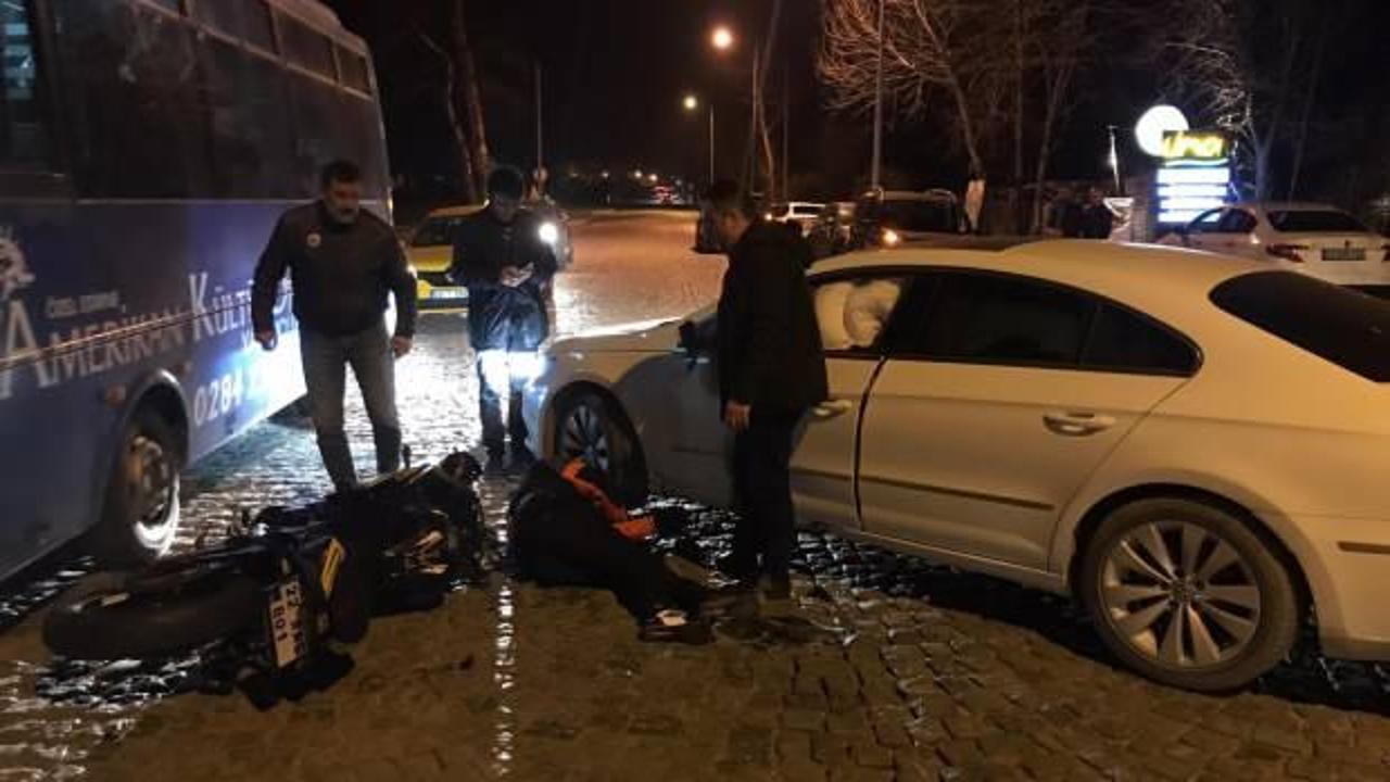 Edirne'de trafik kazası: 2 yaralı