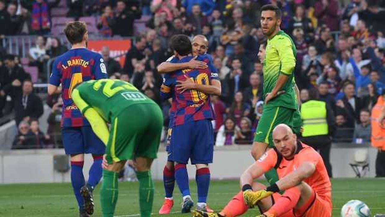 Barça Messi'nin 4 gollü şovuyla kazandı
