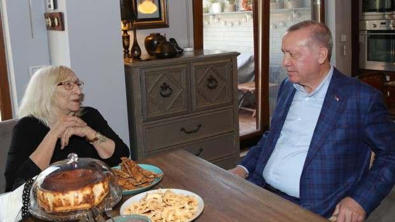Başkan Erdoğan Alev Alatlı'yı ziyaret etti