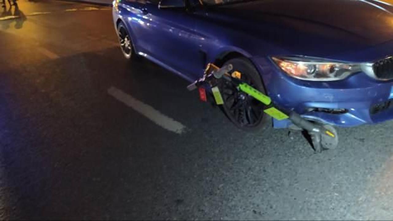 Kiraladığı elektrikli scooter sonu oldu