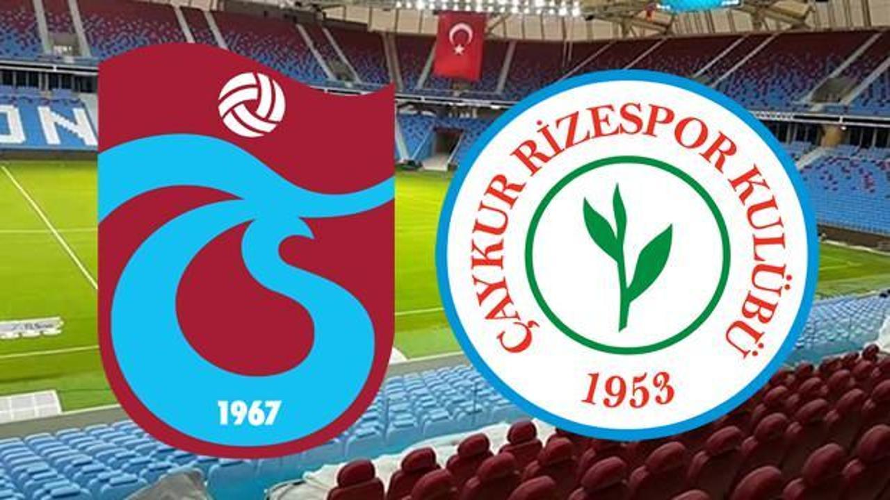  Süper Lig Trabzonspor Çaykur Rizespor maçı saat kaçta? muhtemel 11'ler belli oldu