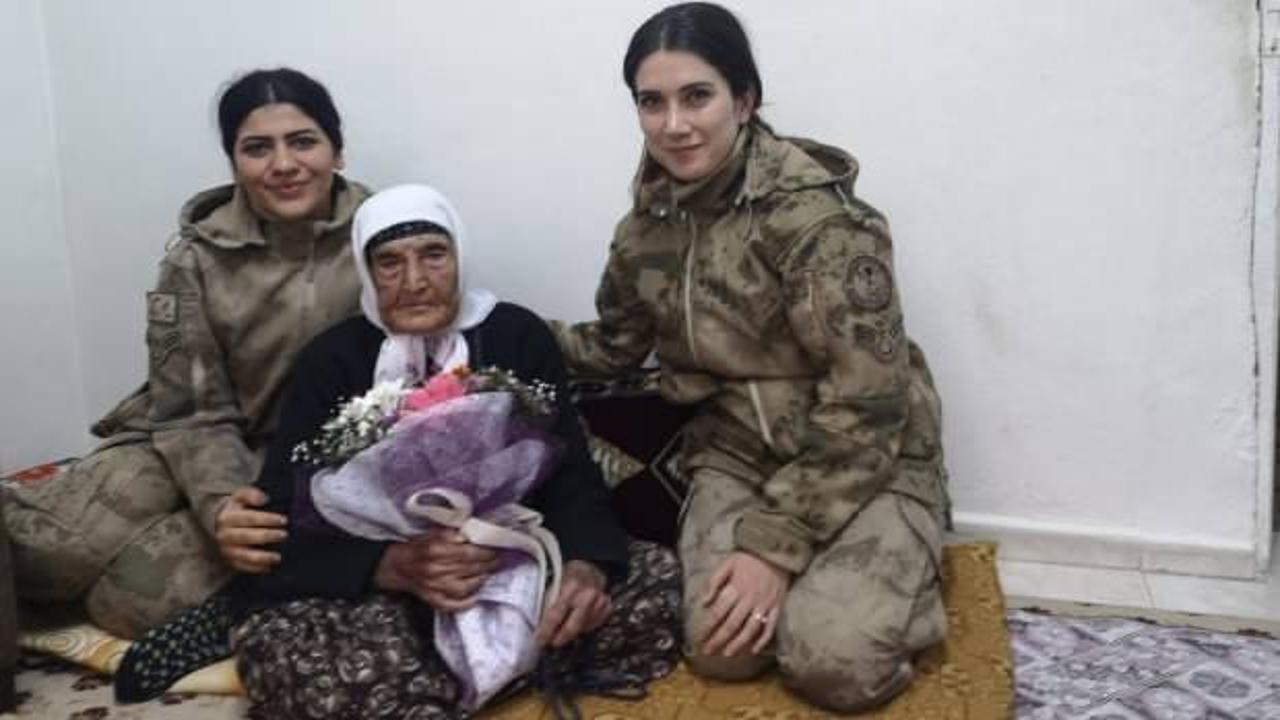 114 Yaşındaki Fatma ninenin kadınlar günü kutlandı